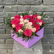 Цветочная композиция из Розы в коробке #REPLACE_PRED# Кудепста