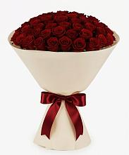 Букет 101 Бордовая роза Блэк Бакарра в Кудепста