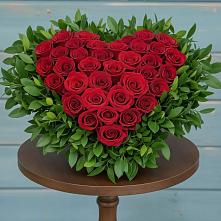 Цветочная композиция из Розы в виде сердца #REPLACE_PRED# Кудепста