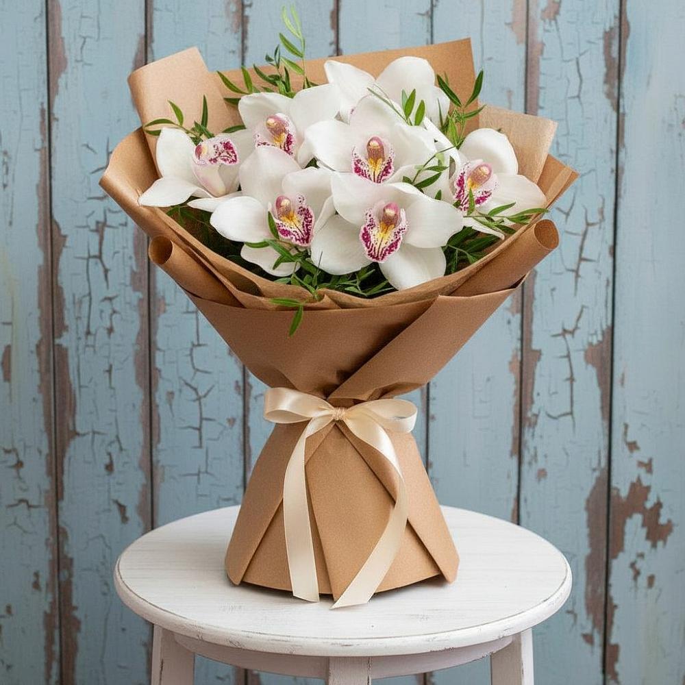 Букет цветов из: Орхидеи и Розы в Кудепста