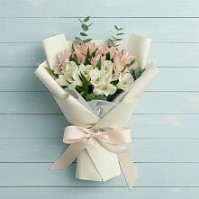 Букет цветов из:  Альстромерии #REPLACE_PRED# Кудепста