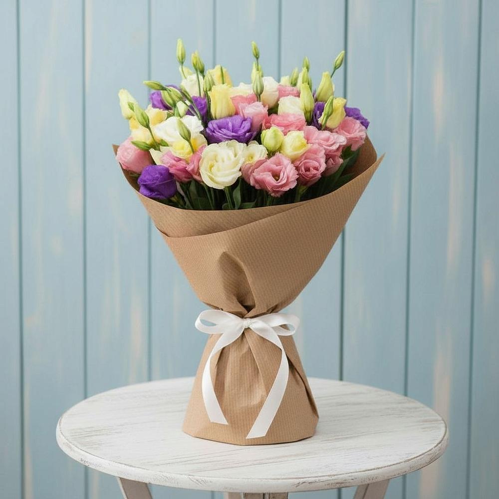 Букет цветов из: Лизиантусы в Кудепста