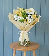 Букет цветов из:  Хризантемы и Розы #REPLACE_PRED# Кудепста