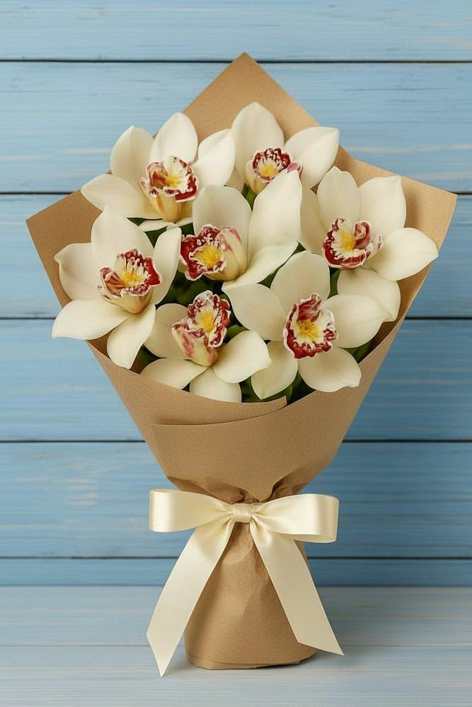 Букет цветов из: Орхидеи и Розы в Кудепста