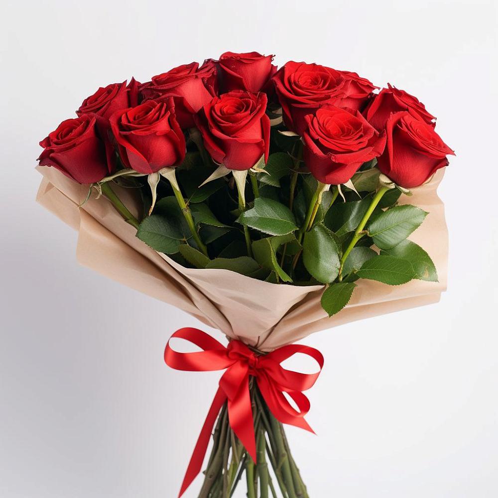 Букет 11 Красных роз Эдлесс Лав в Кудепста