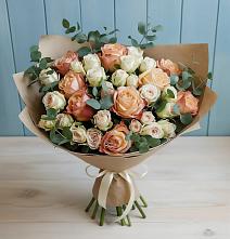 Букет цветов из:  Альстромерии и Розы в Кудепста