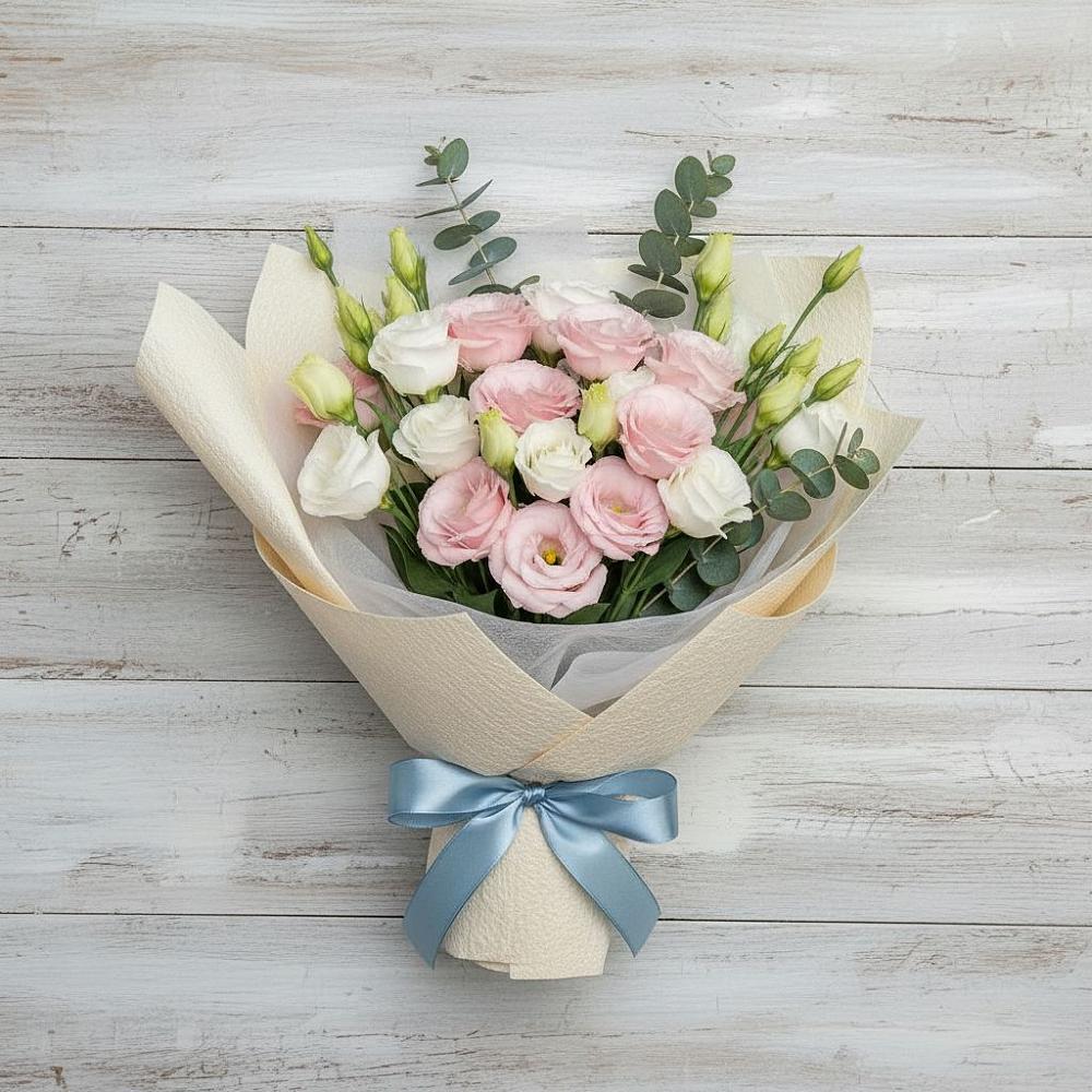 Букет цветов из: Лизиантусы в Кудепста